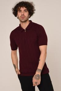 Men's Casual 100% Cotton <b>Half</b> Zip for Polo <b>Shirt</b> Solid Beige Short <b>Sleeve</b> Summer Breathable Knitted Top with Turn-Down Collar - Product Image 6