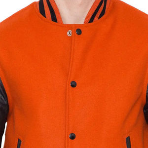 Chaqueta Bomber de Lana para Hombre, Estilo Universitario, Bordado Personalizado, Estilo Urbano, Liso Teñido, Primavera - Product Image 5