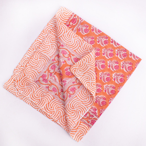 ผ้าพันคอผ้าฝ้ายพิมพ์ลายดอกไม้ด้วยมือ รูปทรงสี่เหลี่ยมจัตุรัส เป็นมิตรกับสิ่งแวดล้อม นุ่ม ระบายอากาศได้ดี ผูกด้านหลัง ใช้กลางแจ้ง ซักได้ ขนาด 21x21 - Product Image 3