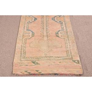 Tapis turc vintage 2,7x9,1 pi (82x278 cm), tapis persan Herki bleu - Product Image 5