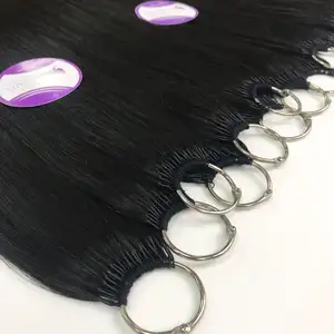 Hair thick end wholesale price for salon extensions Feather human hair weft straight Reliable hair extensions supplier