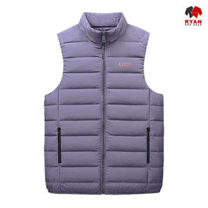 Gilet matelassé respirant imperméable anti-boulochage personnalisé Ryan Pro Gear pour hommes avec logo frontal, service OEM - Product Image 2