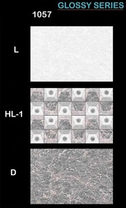 Décoration de villa Design 3D Mur extérieur en céramique 30x45 30x60 20x30 10x15 Carreaux muraux numériques 300x450 à emboîtement vitrés brillants - Product Image 4