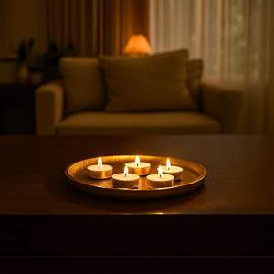 Plateau de service en métal luxueux pour table basse, fête, club, vaisselle de maison, plateau de service en métal pour restaurant - Product Image 1