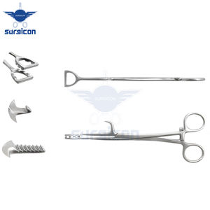 Vente chaude Duval pince à saisir les tissus en acier inoxydable Surgicon pince à l'estomac et à l'intestin avec crochet pour une utilisation chirurgicale - Product Image 2