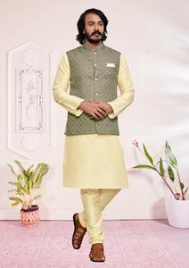 สีแจ็คเก็ตเนฮรูที่ทันสมัยที่สุดสําหรับเจ้าบ่าวและเจ้าบ่าวทุกคนล่าสุดปี 2023 - Product Image 5