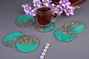 ที่รองแก้วเรซินคุณภาพดีที่สุดรูปแบบการตกแต่งบ้านสำหรับบ้านธีมชายหาดในราคาที่ต่ำที่สุดจากงานฝีมือ HF - Product Image 6