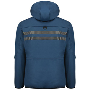 Veste Softshell Doublée en Polaire de Polyester Personnalisée Pour Hommes Fonctionnelle Extérieur & Vêtements de Travail Fermeture Éclair Confortable Veste de Coupe Moderne - Product Image 4