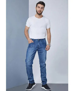 กางเกงยีนส์แฟชั่นสำหรับผู้ชายไซส์พิเศษทันสมัยมีแบรนด์ทันสมัยกางเกงผ้ายีนส์ทรงพอดีตัวผ้ายีนส์ - Product Image 4