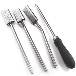 La escofina de flotador Dental más vendida, instrumentos veterinarios reutilizables de odontología equina doblada en ángulo recto ajustable disponibles - Product Image 1