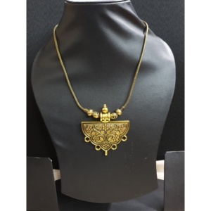 Collier pendentif floral en laiton Vintage fait à la main Design antique pour femmes Boho Chic bijoux ethniques déclaration accessoire de mode - Product Image 6