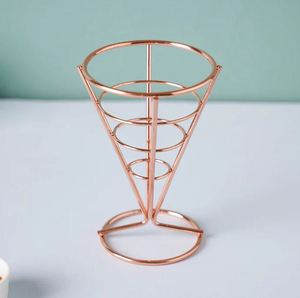 Cône en métal noir design meilleur snack désert Designs personnalisés Logo fabriqué en inde moradaba vente directe usine moderne Unique 2022 - Product Image 5