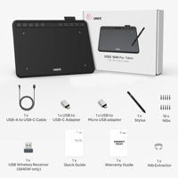 Tablette graphique avec stylet sans batterie Ugee S640