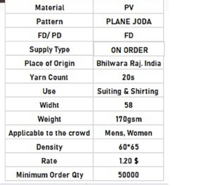 Best Choice WELCOS SPUNFAB Stylish <b>Boys</b> Girls Durable PV Blended Fabric Smooth Finish Eco-Friendly Elegant Suiting Shirting - Product Image 2