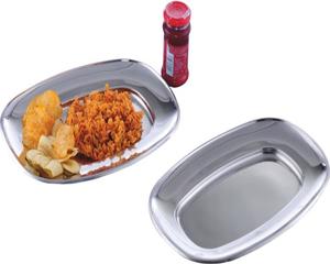 Fabricante de acero inoxidable, calidad superior, fuerza superior, hecho en India, entrega rápida, bandeja ovalada italiana de metal - Product Image 1