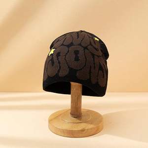 Bonnet chaud tricoté Logo personnalisé Casquettes tête de mort Vente en gros Chapeaux en tricot Hiver Bon marché FOE Broderie Fournisseur Tendance - Product Image 5