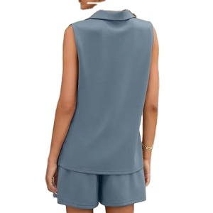 ชุดโยคะสีพื้น2ชิ้นสำหรับผู้หญิงชุดสเวตเชิ้ต2026กางเกงเหงื่อขากว้างชุดที่เข้ากันกับเอวยางยืด - Product Image 4