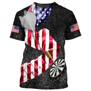 T-shirt décontracté de chasse à l'arc pour hommes T-shirt à séchage rapide de style américain pour hommes - Product Image 5