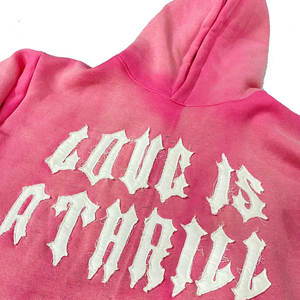 Fully Customized Acid Wash Hoodies <b>Men</b> Embroidery Patch logo French Terry Streetwear Vintage Distressed <b>Zip</b> <b>up</b> Hoodie - Product Image 2