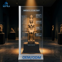 Layar OLED Transparan 55 Inci untuk Iklan di Lift, Layar Sentuh Interaktif untuk Pameran, Etalase, Pasokan Pabrik Ritel