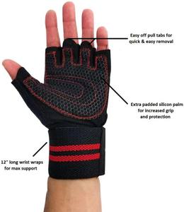 Venta al por mayor de guantes de entrenamiento de levantamiento de pesas de la mejor calidad personalizados para el gimnasio deportes guantes de protección superior - Product Image 2