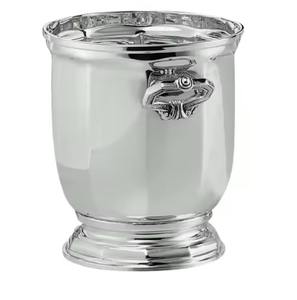 Elegante cubo de hielo plateado para cócteles de champán y vino y entretener a los invitados en casa hecho a mano de La India - Product Image 3