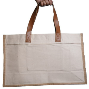 Sac fourre-tout en coton 100% écologique pour femmes, fermeture à glissière, motif de lettres, poignée de longueur de main, grande capacité pour le supermarché, usage quotidien - Product Image 2