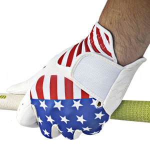 Gants de golf avec logo personnalisé en cuir véritable Cabretta respirant main gauche droite gant de golf antidérapant pour hommes - Product Image 2