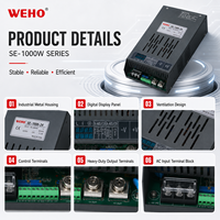 Fuente de Alimentación Ajustable de Alta Potencia Weihao 1000w 1200w 1500w 2000w 3000w 4000w 5000w SMPS 12V 24V 36V 48V 60V 72V 96V 110V 220V PFC DC