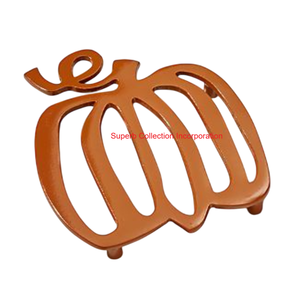 Salvamanteles de metal redondo decorativo de acero inoxidable pulido de primera calidad para cocina y mesa de comedor, soporte para placa caliente con diseño único - Product Image 3