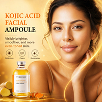 YURHERSU Ampoules Faciales à l'Acide Kojique, Curcuma et Niacinamide 50 ML – Sérum Éclaircissant Unifiant le Teint et Révélateur d'Éclat – Fournisseur de Soins de la Peau en Gros