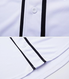 Maillots de baseball unisexes à boutons, chemises imprimées respirantes, ensembles de sport de softball, t-shirts actifs - Product Image 4