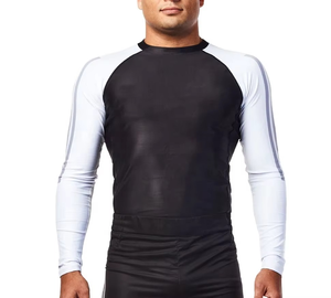Wholesale Custom Sublimated <b>Printed</b> Rash Guard High Quality Jiu Jitsu Kimono Bjj Gear Men's Fitness Stretch Rashguard - Product Image 1