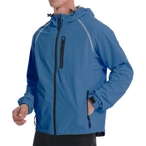 เสื้อแจ็คเก็ตกันลมแบบสบายๆ สกรีนโลโก้ แบรนด์ส่วนตัว ดีไซน์ใหม่ ขายส่งเสื้อผ้า - Product Image 3