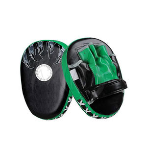 Almohadillas de enfoque Muay Thai de cuero de vaca hechas a medida de alta calidad, entrenamiento profesional para adultos, impresión de alta visibilidad - Product Image 1