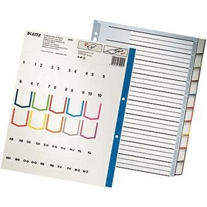แฟ้มพลาสติกโพลีโพรพิลีน Leitz ขนาด A4 สีเทา 10 แผ่น พร้อมช่องใส่เอกสาร - Product Image 1