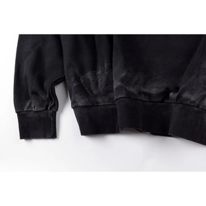 2025 nouveau design sweat à capuche zippé logo squelette avec sweat à capuche lavé clouté de diamants - Product Image 1