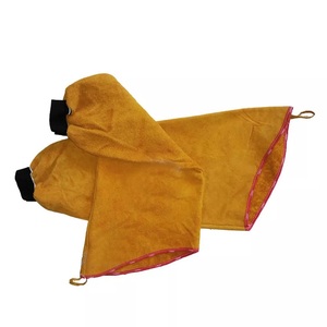 Manchons de bras de soudage en cuir de vachette pleine fleur, ignifuges, pour la sécurité professionnelle - Product Image 2