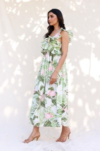 Traditional Women's Summer Floor-Length Vintage A-Line 100% Cotton <b>Dress</b> - Product Image 3
