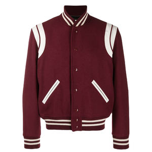 เสื้อแจ็กเก็ตบอมเบอร์ขนแกะสำหรับผู้ชายเสื้อโค้ทยูนิฟอร์มเบสบอลลำลองเสื้อโค้ทดาวฤดูใบไม้ร่วงและฤดูหนาวมาใหม่2025 - Product Image 2