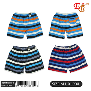 Pantaloncini da bagno Casual con stampa a righe e leopardate da uomo lunghi in poliestere e Spandex disponibili in M L XXL 72 pz/CS - Product Image 1