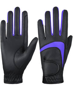 Gants de sport équestre unisexes confortables Gants d'équitation en cuir de haute qualité avec logo OEM pour l'été et l'hiver - Product Image 4
