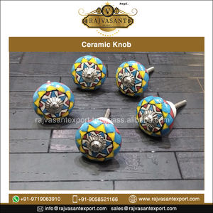 Tirador de cajón de cerámica tallado a mano de origen indio para dormitorio, sala de estar al aire libre, Hotel, uso decorativo, compradores a granel, bienvenidos - Product Image 3