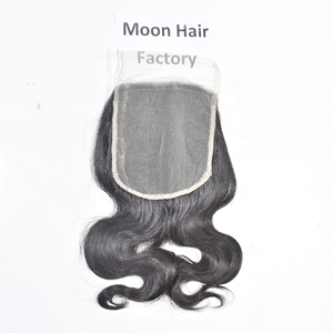 Proveedor mayorista de extensiones de cabello humano virgen de textura suave, Closure Bodywave, de la India, a bajo precio y alta calidad. - Product Image 1