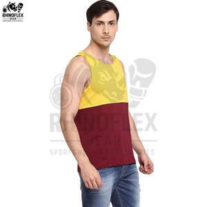 Personnalisé fait à la main 100% coton hommes hommes débardeurs Muscle Gym porter course Stringer respirant et réglable débardeurs hommes - Product Image 5