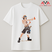 T-shirt graphique personnalisé sur le thème des pirates d'anime |   T-shirt unisexe en coton doux |   Fabricant OEM/ODM