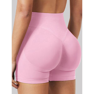 Vente chaude Shorts de Yoga pour les femmes taille haute Butt Scrunch entraînement Gym Fitness Sports Activewear - Product Image 1