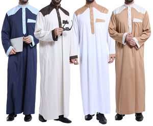 Custom Chest Lining Patch Hot Selling 100 % Cotton Polyester Satin <b>Men</b> Jubbah <b>Thobe</b> / Thawb Pocket Patch Thobes - Product Image 6