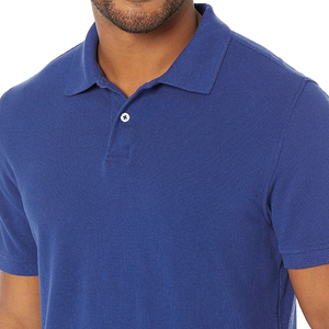 Mens Classic Polo T <b>Shirt</b> Soft Knitted Fabric <b>Button</b> Placket Smart Casual Top for Business Casual and Outdoor Wear - Product Image 1