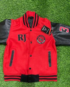 Veste universitaire en laine de haute qualité pour hommes hiver coupe-vent chaud université Baseball Style Letterman avec polaire tigre brodé - Product Image 5